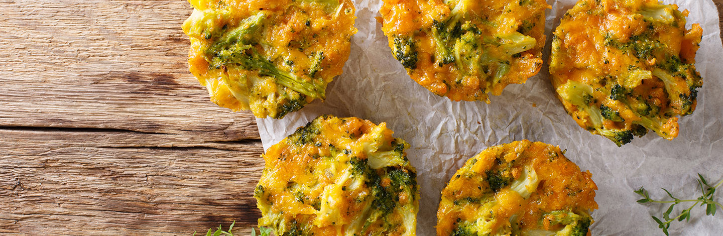 broccoli, cheese and egg muffins