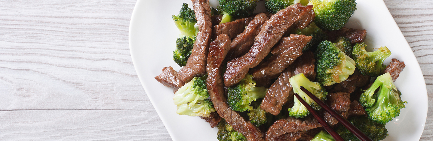Beef and broccoli stir fry