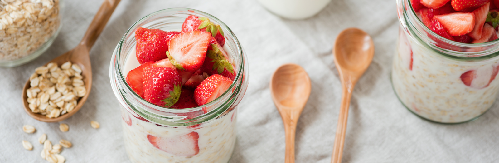 Strawberry cheesecake overnight