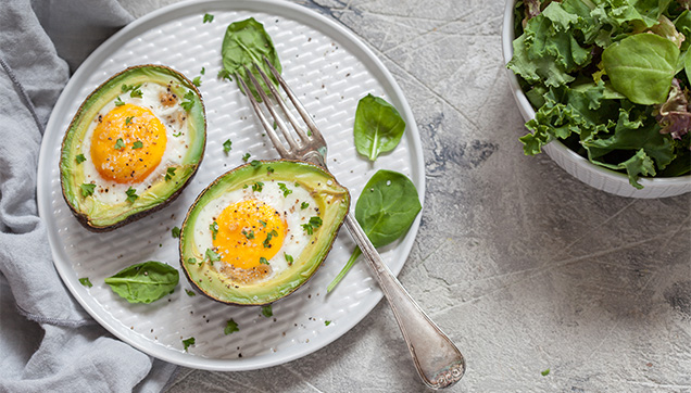 baked avocado