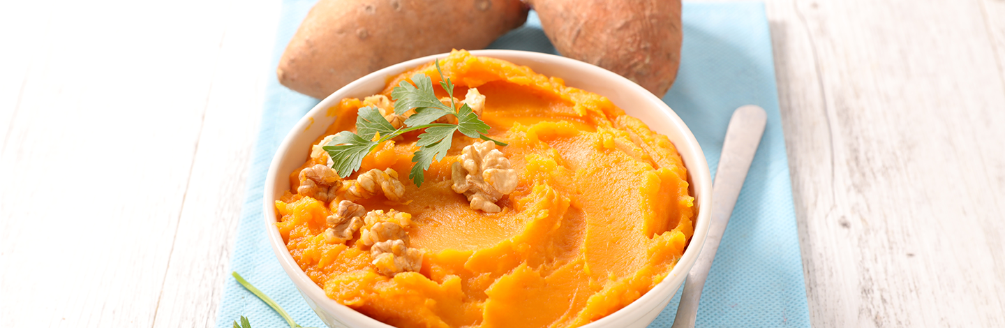 mashed sweet potatoes