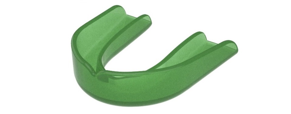 Green mouth guard without strap